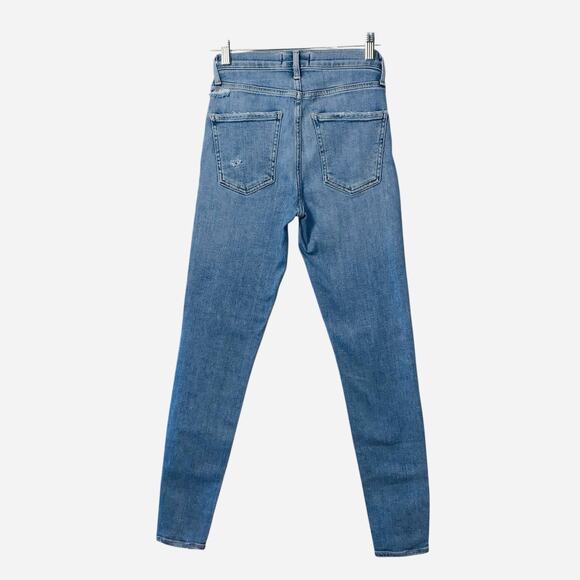 AGOLDE Sophie Skinny Jeans Womens 24 Distressed Mid Rise Stretch Lyocell - Picture 2 of 13